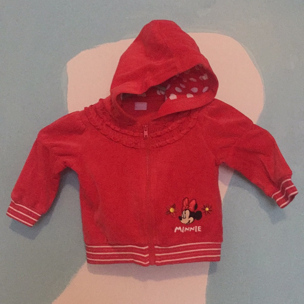 6-12 Months Disney Baby Minnie Mouse Zippered Sweater